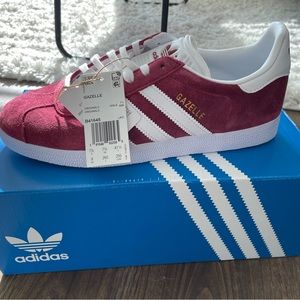 Adidas men's gazelle size 8 in burgundy